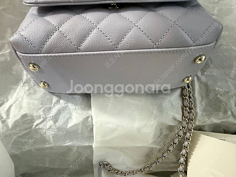 샤넬 코코핸들 미니 캐비어 내장칩--3